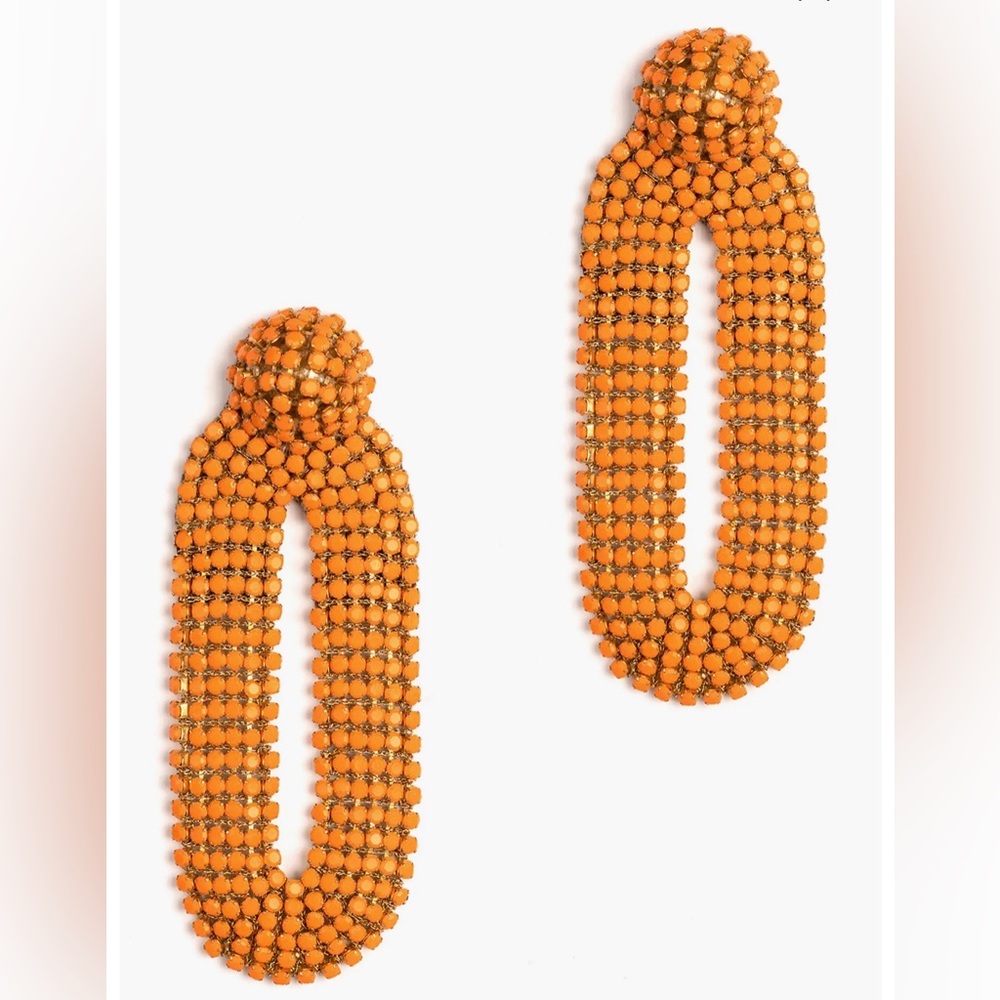Deepa Gurnani Bianca Drop Orange Beaded Earrings from Nordstrom
